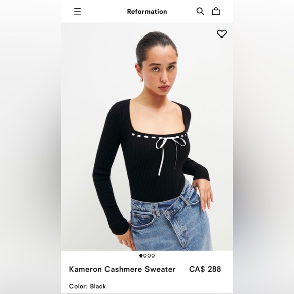 Reformation Sweaters - Reformation Kameron Cashmere Sweater